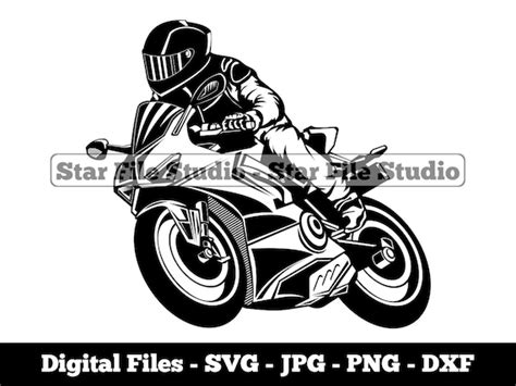 Motorcycle Racing 4 Svg Motorcycle Rider Svg Motorbike Svg Etsy