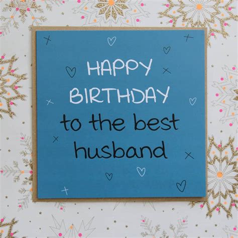 A Perfect Birthday Card For Your Hubby Husband Birthday Card Husband