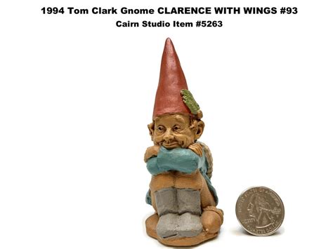 Tom Clark Gnome Clarence With Wings 93 1994 Cairn Studio Item Etsy
