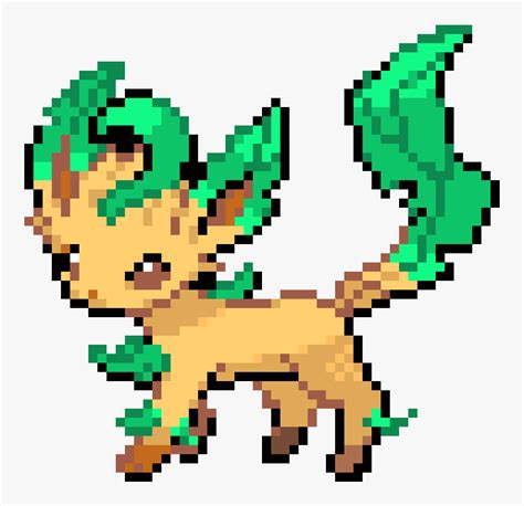 Download 2162 pokemon cliparts for free. Transparent Leafeon Png - Pixel Art Pokemon Leafeon, Png ...