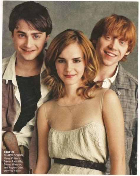 Daniel Radcliffeemma Watson And Rupert Grint Harry Potter Actors