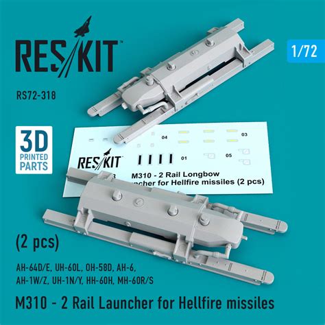 M310 2 Rail Launcher For Hellfire Missiles 2 Pcs 172