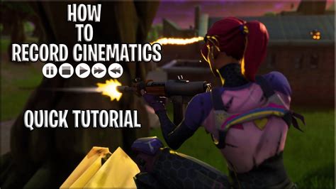 Fortnite How To Record Cinematics And Gameplay Quick Tutorial