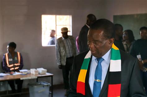 Zimbabwean President Emmerson Mnangagwa Wins Re Election After Troubled Vote