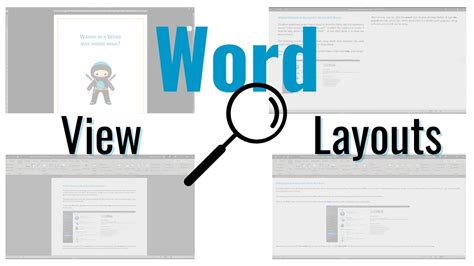 How To Change View Layout Really Quickly In Word Youtube