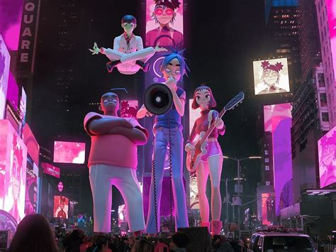 Gorillaz Will Perform New Track Skinny Ape In New Yorks Times Square