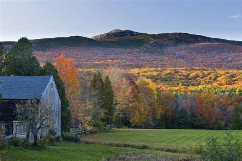 Mount Monadnock In Fall As Seen From A Farm In Jaffrey New Hampshire