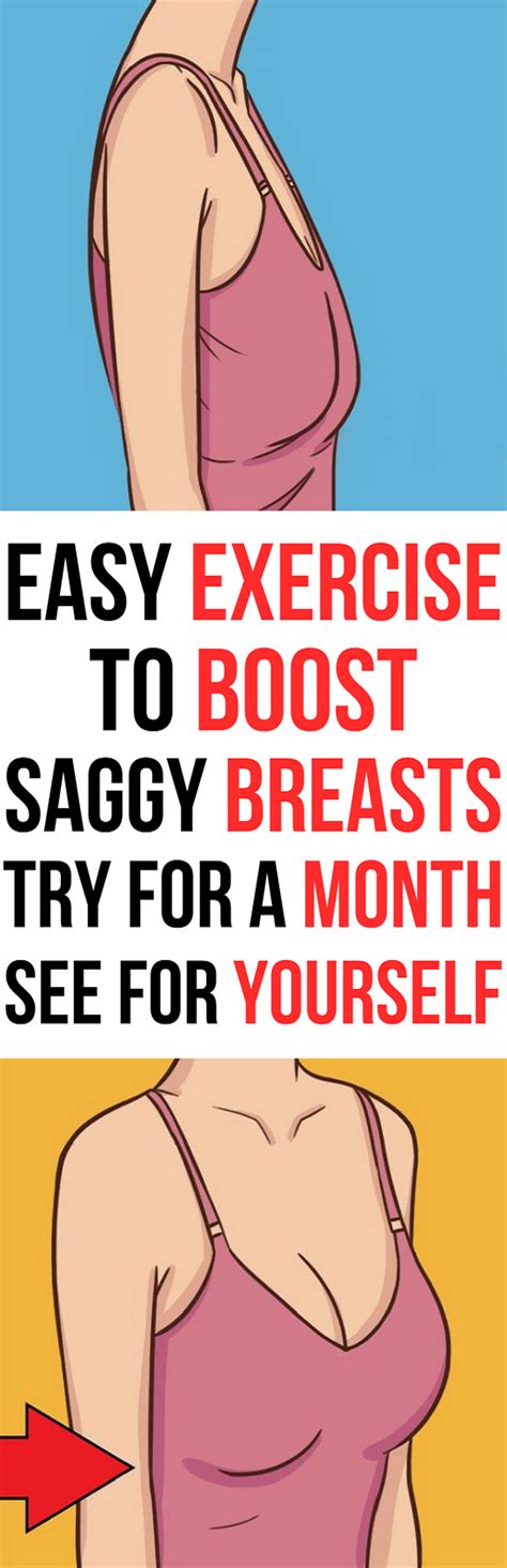 Easy Exercise To Boost Saggy Breasts Try It For A Month And See For Yourself Easy Workouts