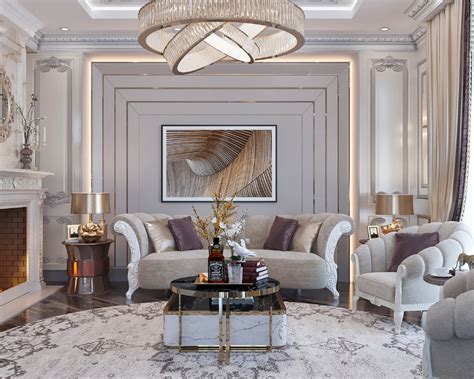 Neo Classical Designs On Behance Luxury Interior Design Living Room