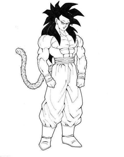 Dibujos De Goku Fase 4 Para Colorear Reverasite