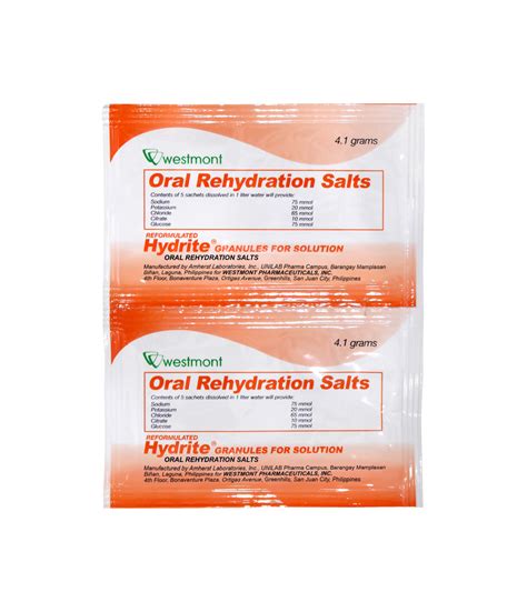 Oral rehydration salts (ors) are dry mixtures of powders containing per packet: 7 items you need on standby in case of sudden sickness ...