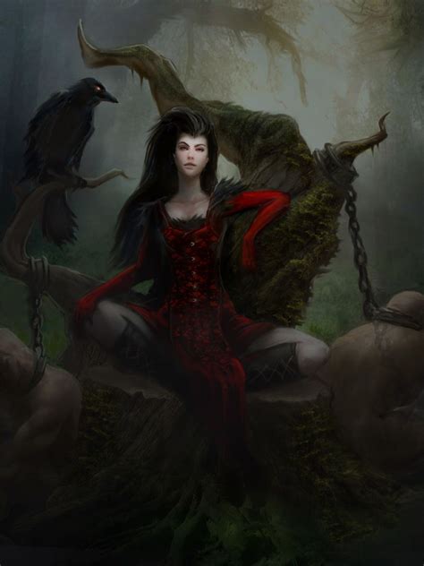 Morrigan On Her Throne Mattforsyth Cgsociety