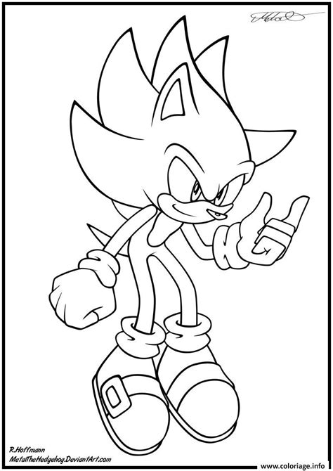 Coloriage Sonic 40 Dessin Sonic à Imprimer