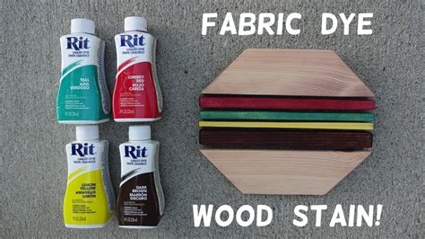 How To Stain Wood With Fabric Dye Youtube
