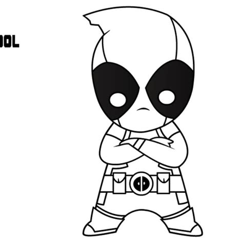 Baby Deadpool Coloring Coloring Pages