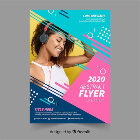 Abstract Flyer Template Free Vector