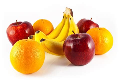 Oranges Apples And Bananas Stock Photos Image 19237633