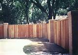 Wood Fence Brick Columns Pictures