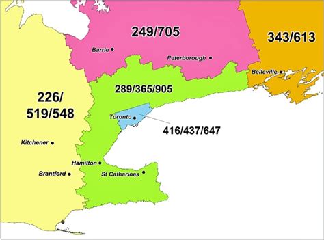 Ontario Area Code Map Verjaardag Vrouw 2020