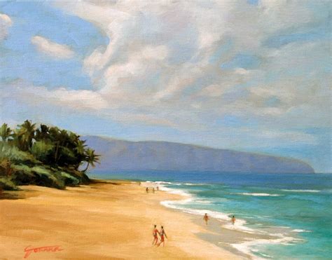 A Painting A Moment Calm Sunset Beach Painting Of Sunset Beach Oahu Hawaii
