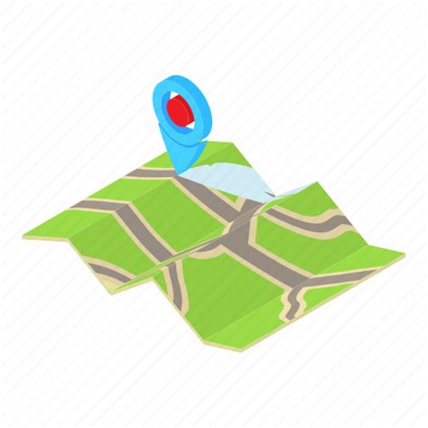 Cartoon Direction Gps Illustration Map Pin Road Icon Download