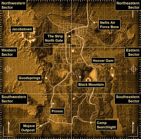 Fallout New Vegas Full Map All Locations