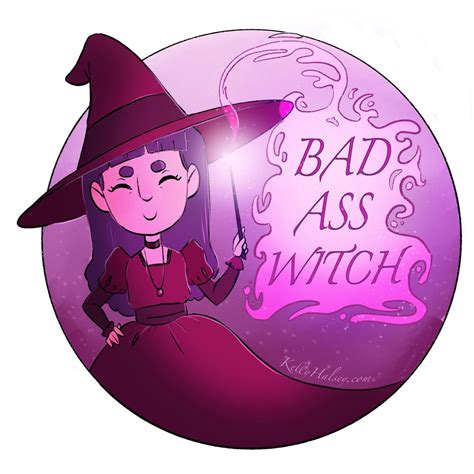 Bad Ass Witch Sticker Etsy