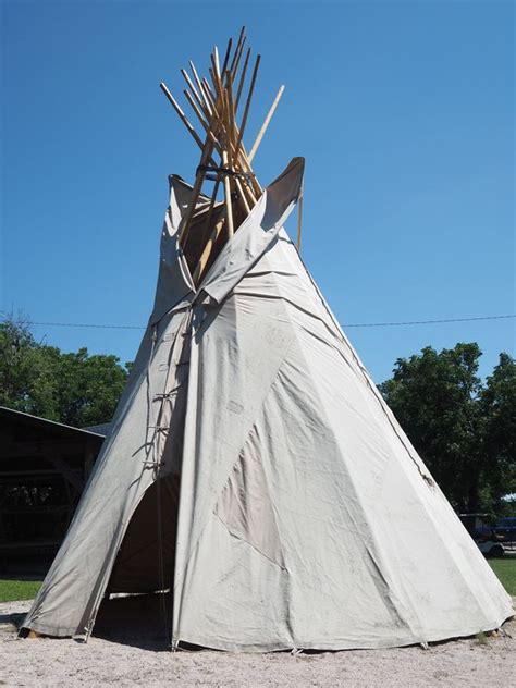 Fort Croghan Museum In Burnet Displays An Authentic Replica Of A Tipi