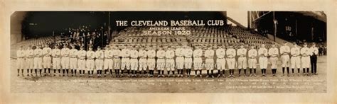 1920 cleveland indians baseball team vintage photo panoramic etsy