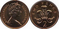 Pictures of UK Decimal Two Pence Coins