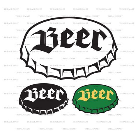 Beer Bottle Cap Cut Files For Cricut Clip Art Silhouette Etsy Uk