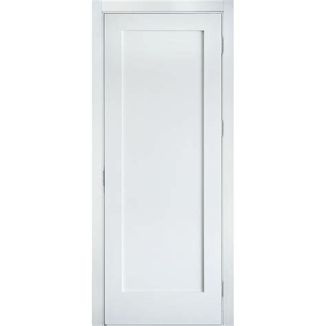 Krosswood Doors 24 In X 96 In Shaker 1 Panel Primed Solid Core Mdf