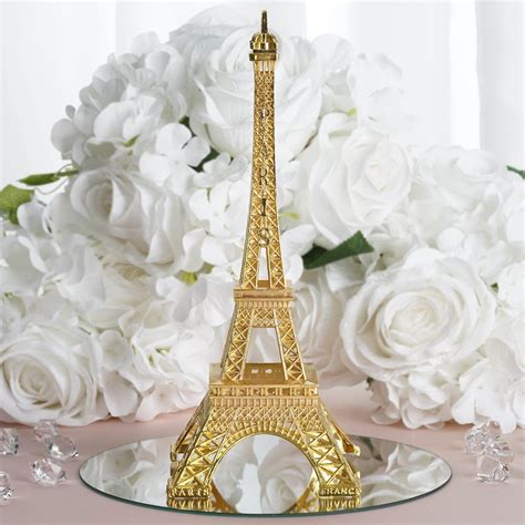 10 Gold Eiffel Tower Centerpiece Eiffel Tower Cake Topper