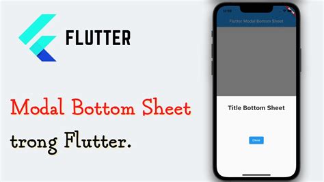 Flutter Modal Bottom Sheet Trong Flutter Youtube