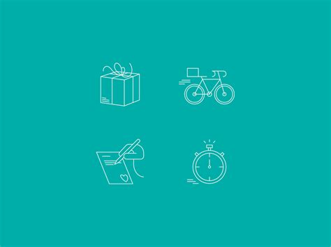 Delivery Icons By Anna Bor On Dribbble