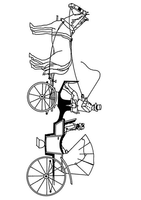 Coloring Page Horses And Carriage Free Printable Coloring Pages Img