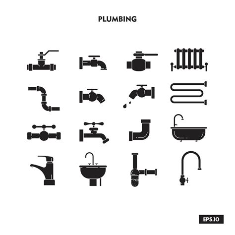 Plumbing Icon Plumbing Symbol Logo Design Vector 16775292 Vector Art