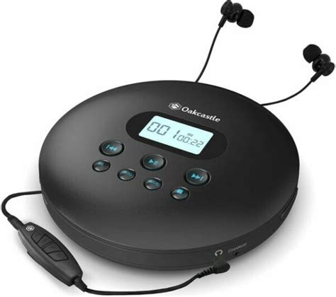 Oakcastle Cd 100 Personal Retro Portable Cd Player With Bluetooth Small