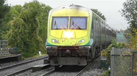 Irish Rail Mark 4 Intercity Train And 201 Class Loco Monasterevin