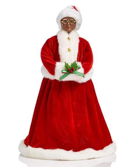 Holiday Lane Standing African American Mrs Claus Created For Macys