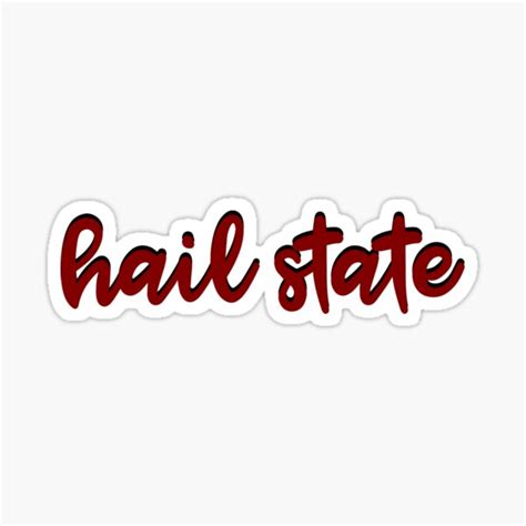 Hail State Stickers Redbubble