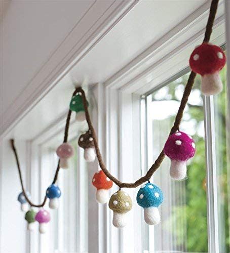 Acorn Garland Felt Garland Felt Mushroom Mushroom Decor Mushroom