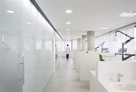 Clean White Dental Office Interior Design In Spain