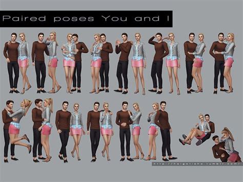 Sims 4 Cc Custom Content Poses The Sims Resource Couple S Pose Pack Helgatisha S