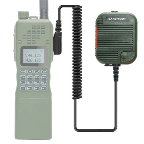 Baofeng Tactical Speaker Microphone For Ar 152 Kenwood Midland Tyt