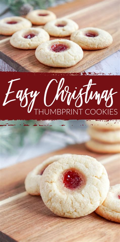 Christmas Thumbprint Sugar Cookies Lemon Peony