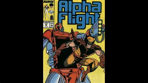First Jim Lee Wolverine Alpha Flight 53 Marvel Comics 1987 Youtube
