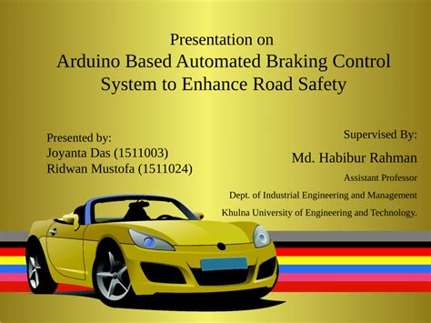 Pdf Project Presentation On Automatic Braking System