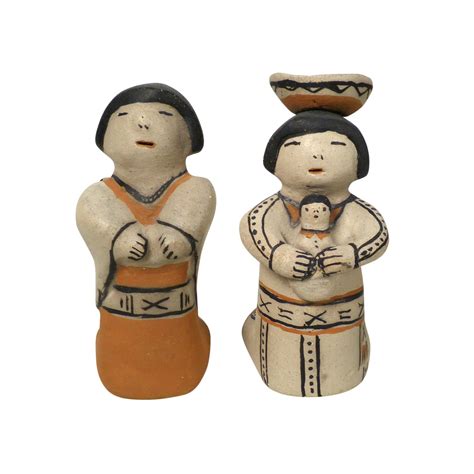 Helen Cordero Cochiti Polychrome Pottery Nativity Set Shiprock Santa Fe