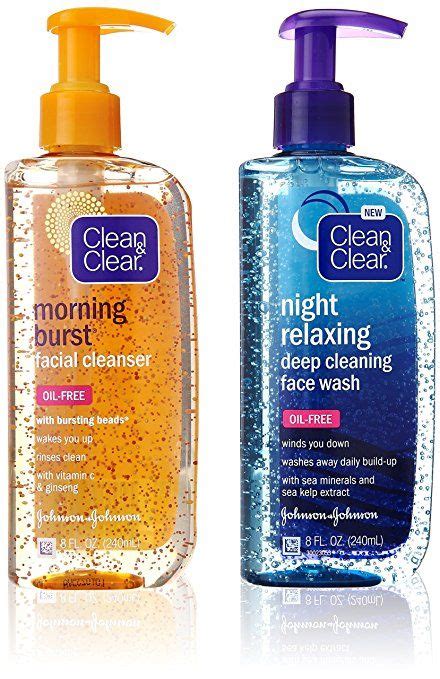Clean And Clear 2 Pack Day And Night Face Cleansers With Citrus Morning